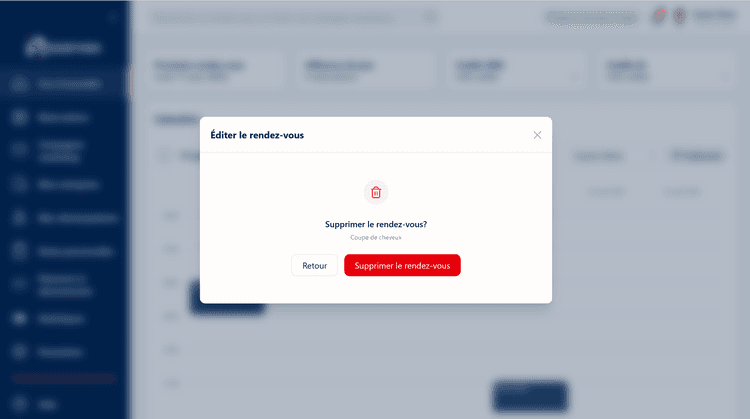 Modifiez ou annulez un rendez-vous à tout moment