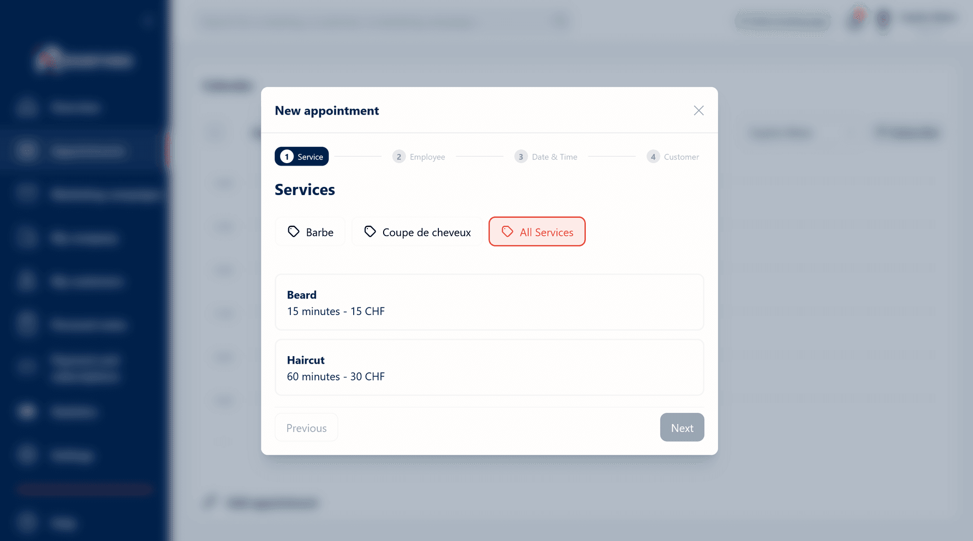 Create an appointment manually in a few clicks