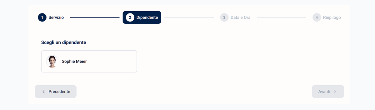 2. I clienti scelgono il collaboratore preferito