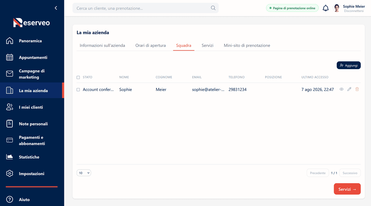 3. Aggiungi i tuoi collaboratori