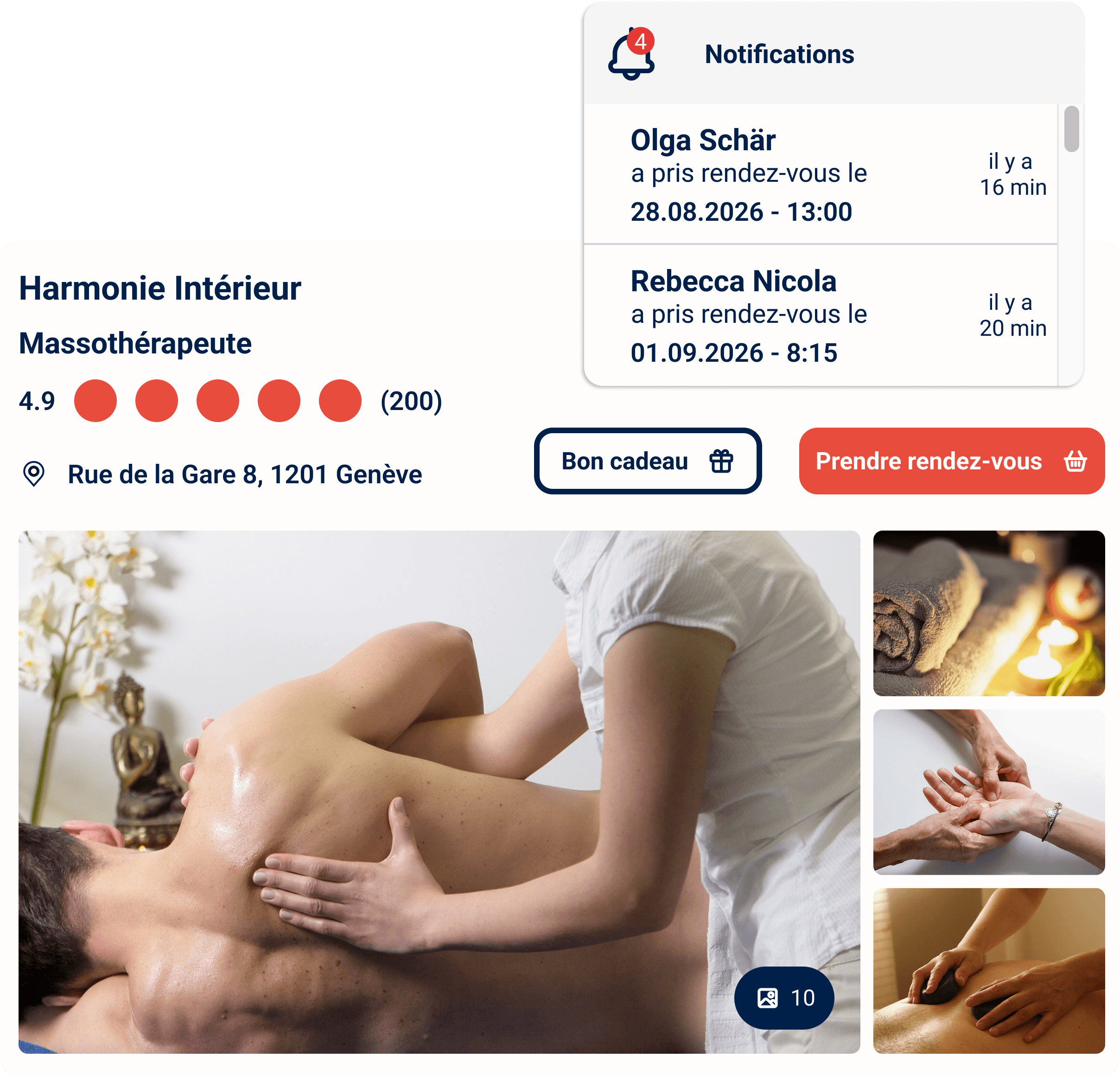 Reserveo pour les professionnels de la santé